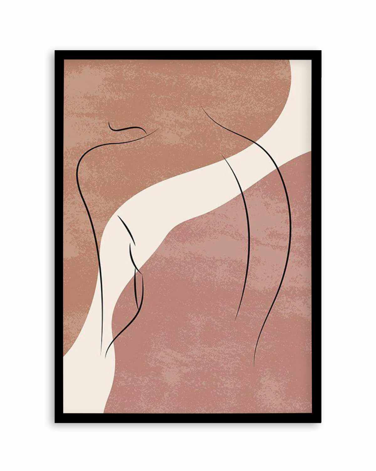 Blush Line Body I Art Print