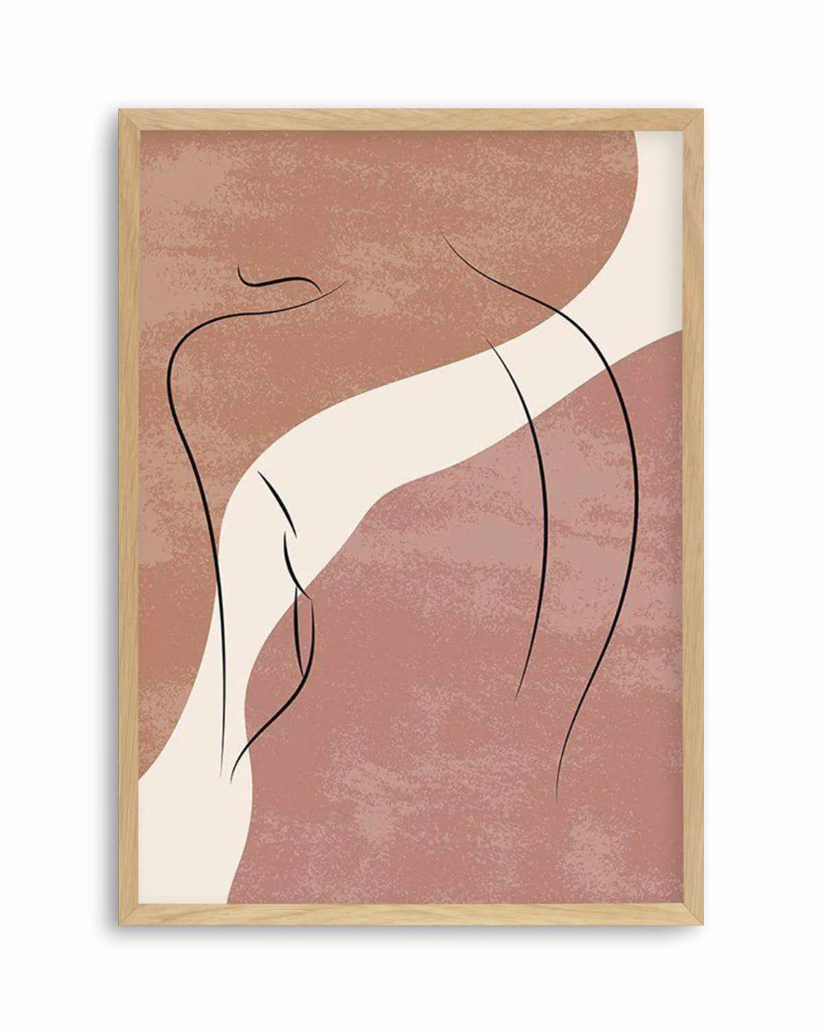 Blush Line Body I Art Print