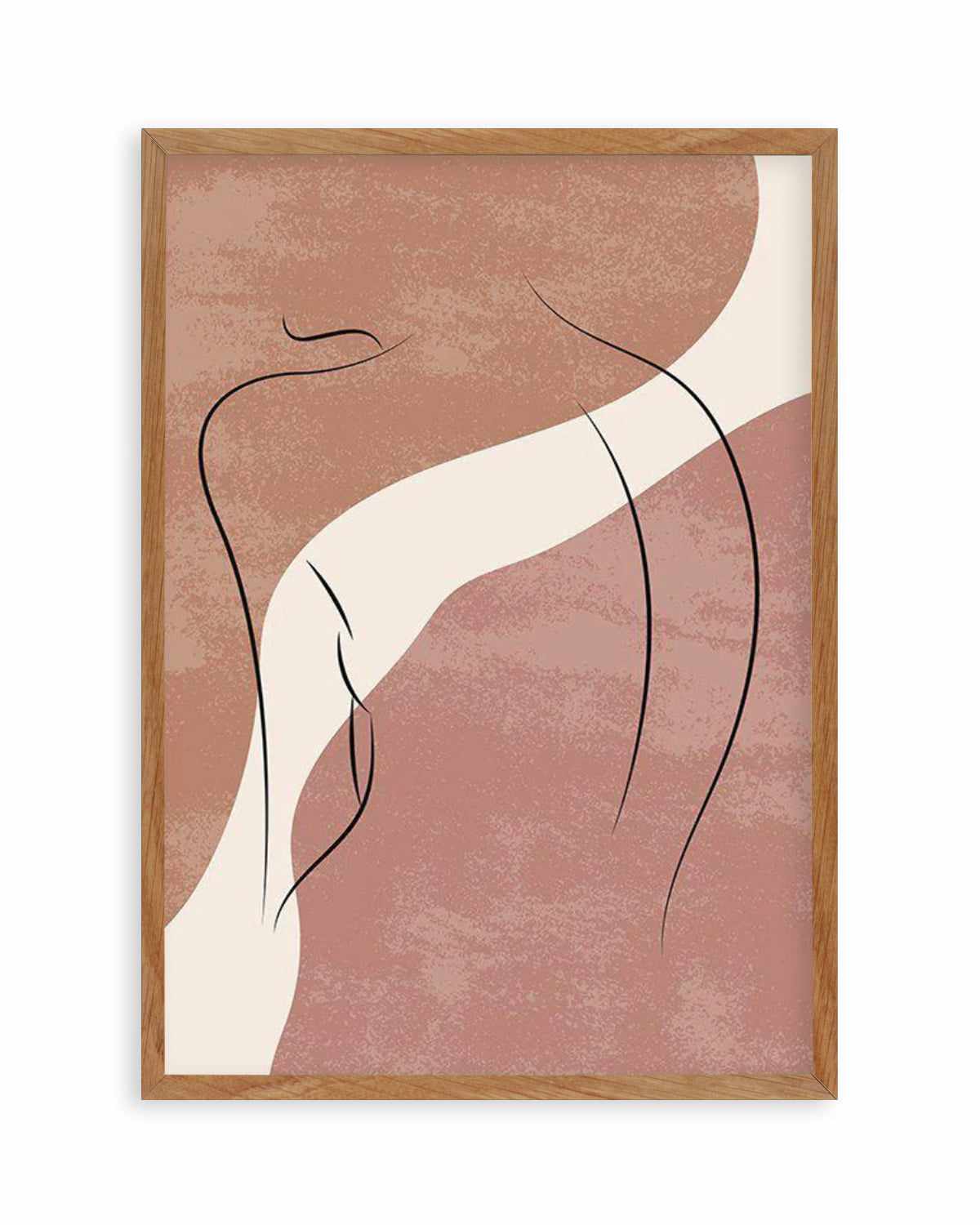 Blush Line Body I Art Print