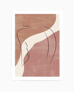 Blush Line Body I Art Print