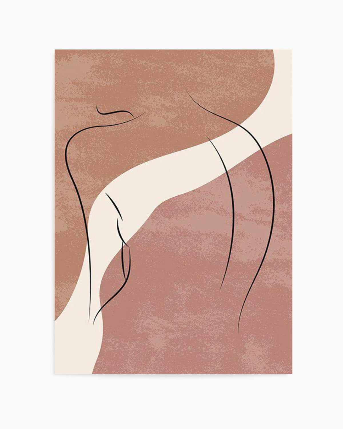 Blush Line Body I Art Print