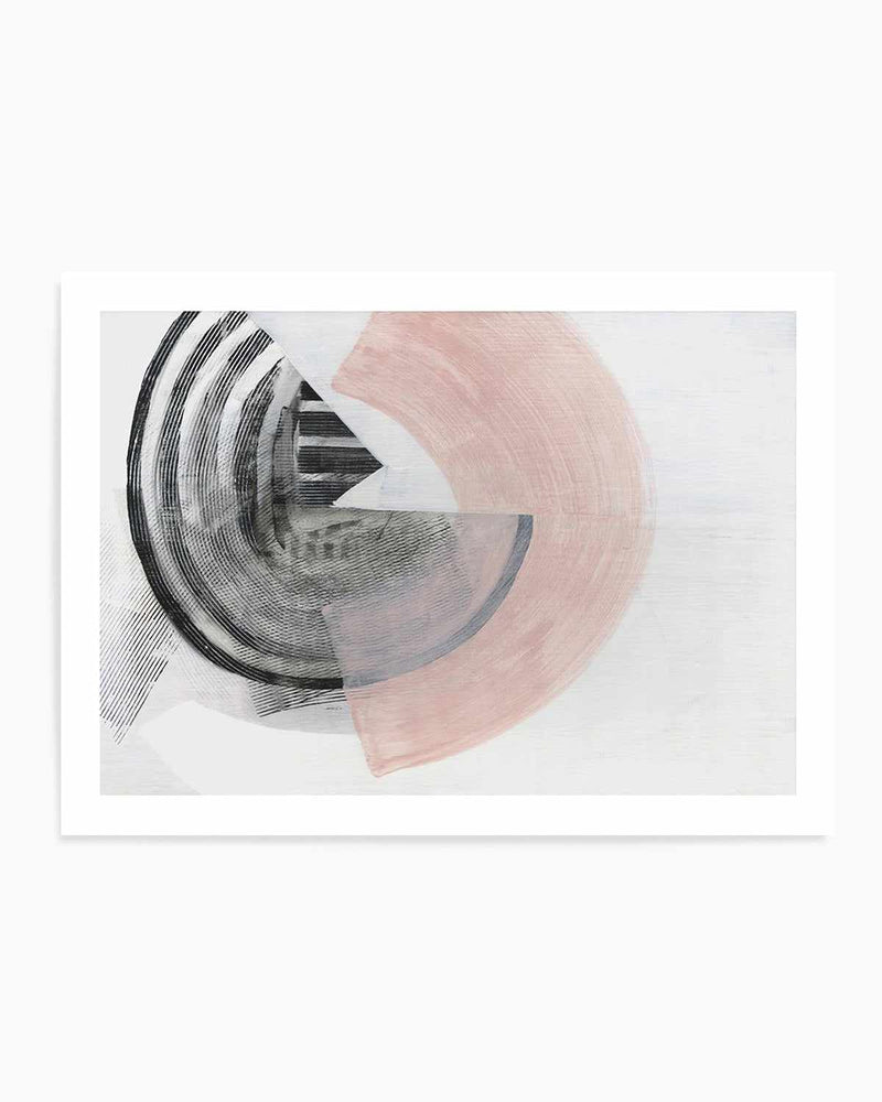 SALE 60x90 Blush Luxe | White | Framed Acrylic Art