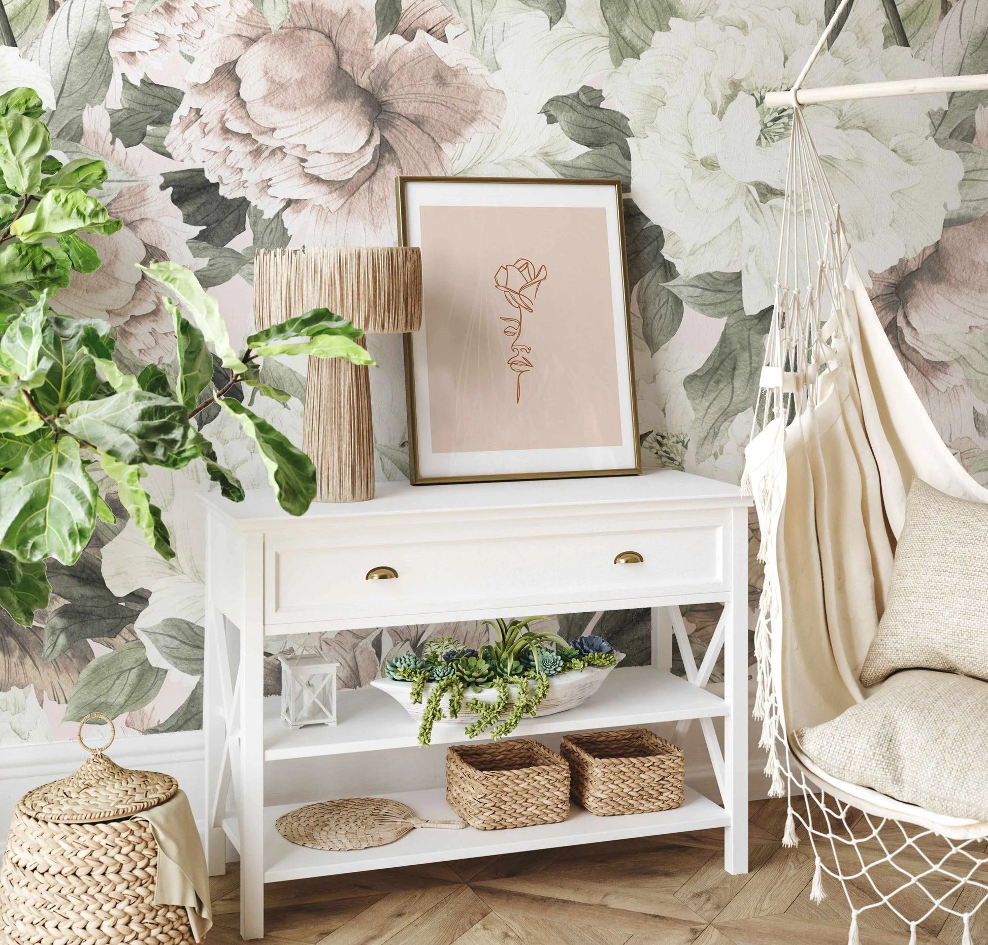 Blush Peony Floral Wallpaper Mural-Wallpaper-Buy Kids Removable Wallpaper Online Our Custom Made Children√¢‚Ç¨‚Ñ¢s Wallpapers Are A Fun Way To Decorate And Enhance Boys Bedroom Decor And Girls Bedrooms They Are An Amazing Addition To Your Kids Bedroom Walls Our Collection of Kids Wallpaper Is Sure To Transform Your Kids Rooms Interior Style From Pink Wallpaper To Dinosaur Wallpaper Even Marble Wallpapers For Teen Boys Shop Peel And Stick Wallpaper Online Today With Olive et Oriel