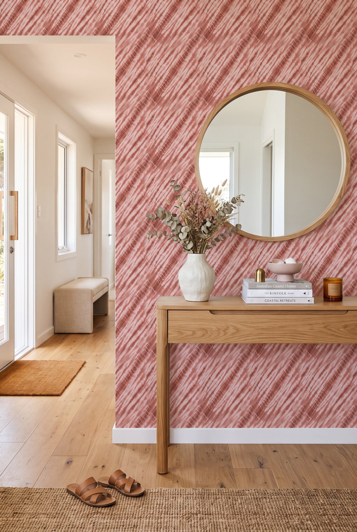Blush Pink Tides Wallpaper