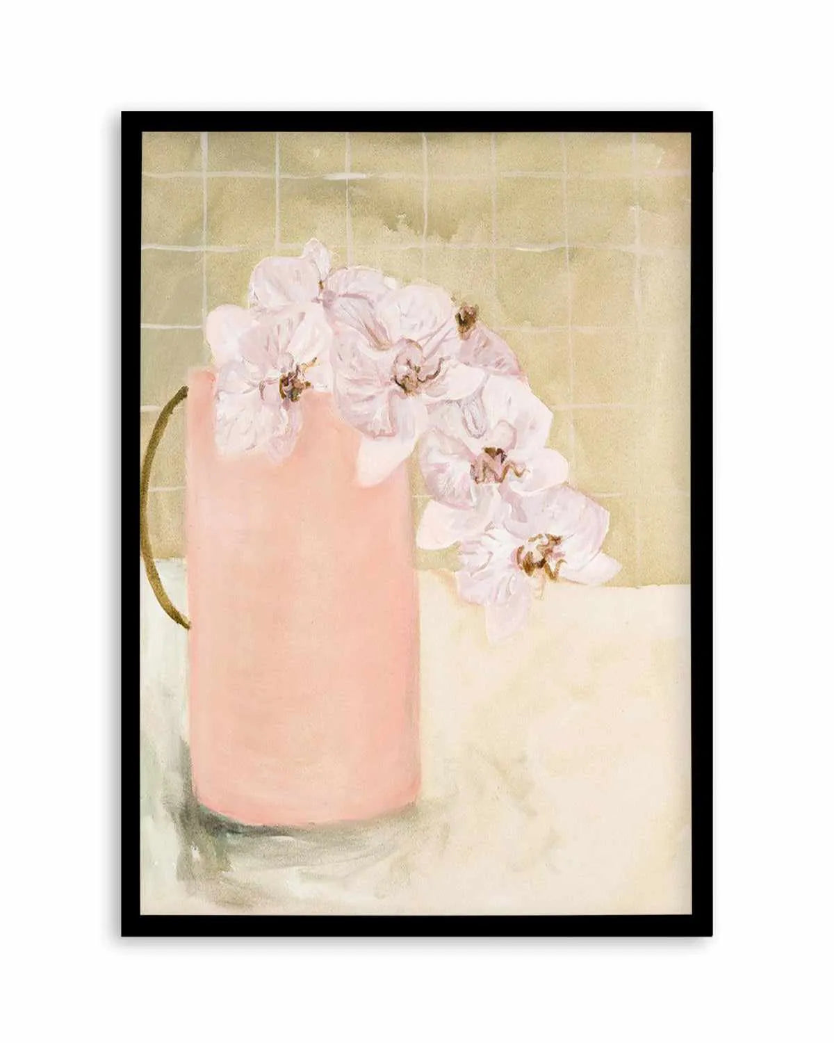 Blush Vase by Natalie Jane Art Print from Olive et Oriel where you can shop wallpaper and artworks online