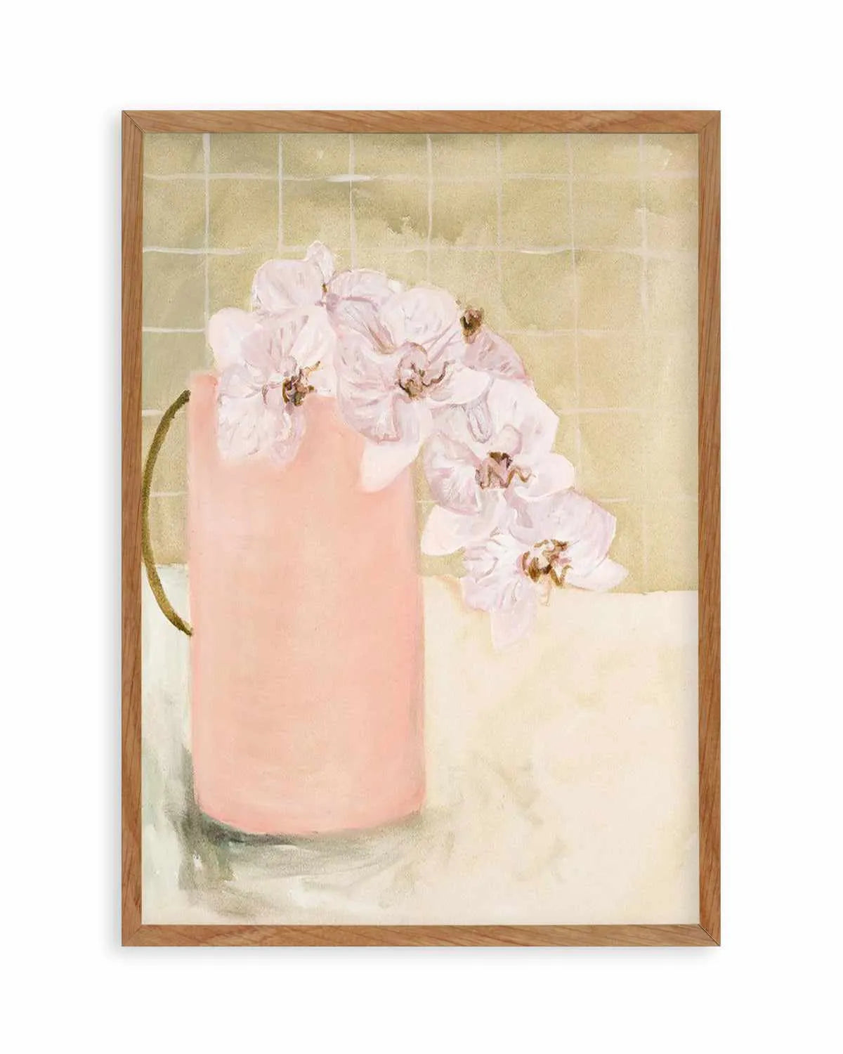 Blush Vase by Natalie Jane Art Print from Olive et Oriel where you can shop wallpaper and artworks online