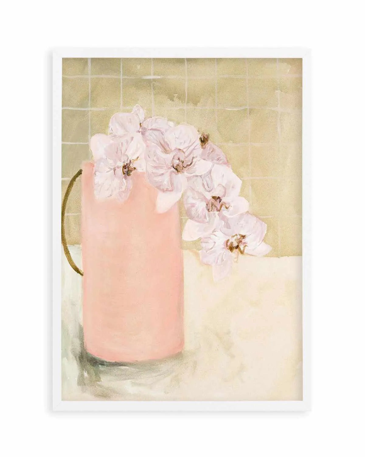 Blush Vase by Natalie Jane Art Print from Olive et Oriel where you can shop wallpaper and artworks online