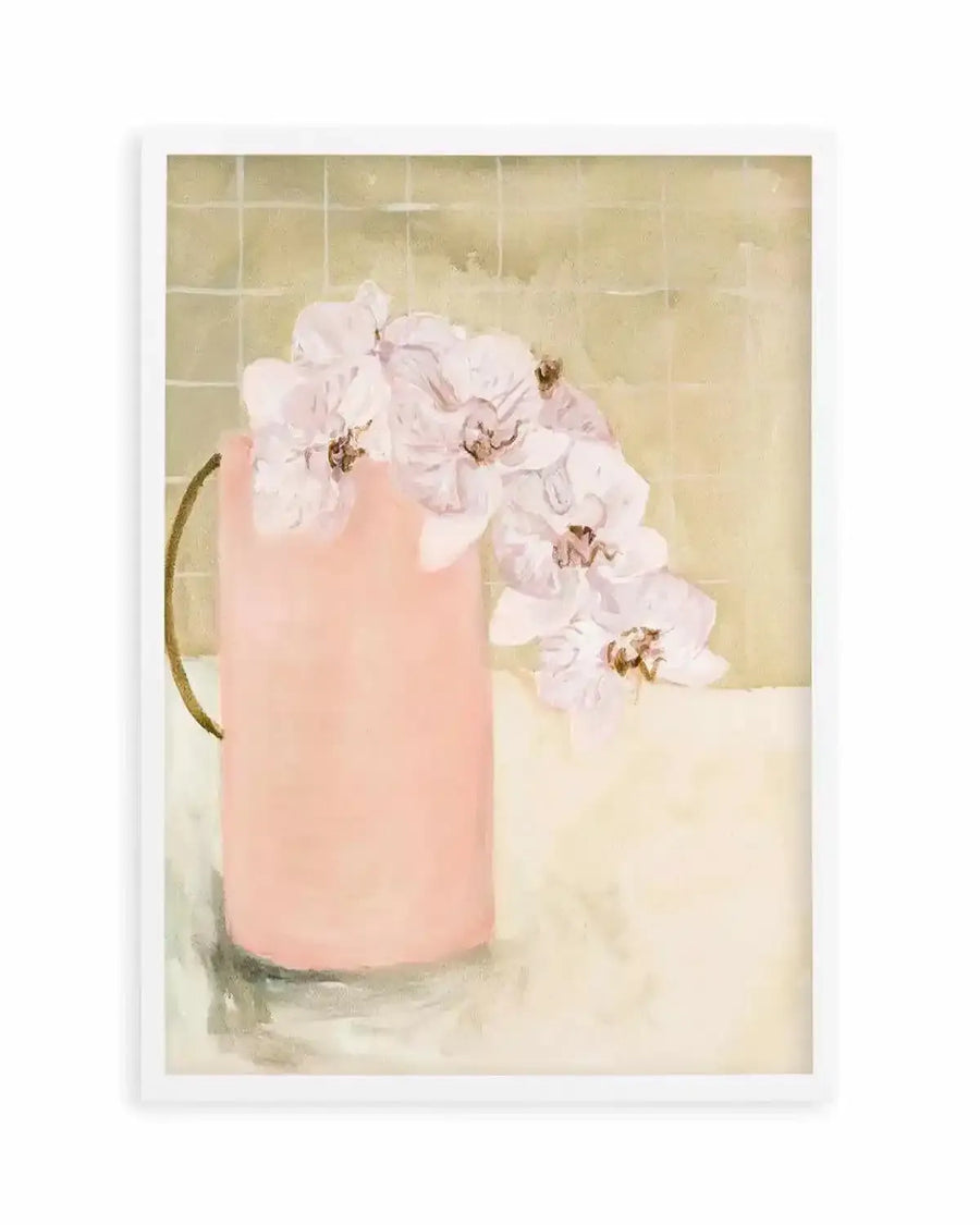 Blush Vase by Natalie Jane Art Print from Olive et Oriel where you can shop wallpaper and artworks online