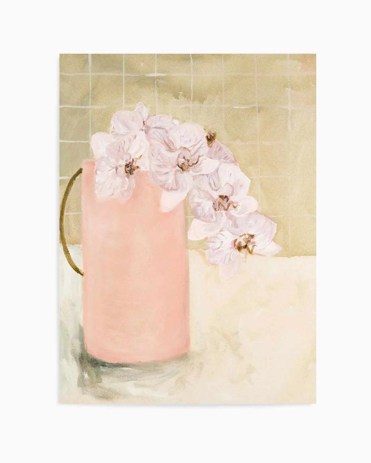 Blush Vase by Natalie Jane Art Print from Olive et Oriel where you can shop wallpaper and artworks online