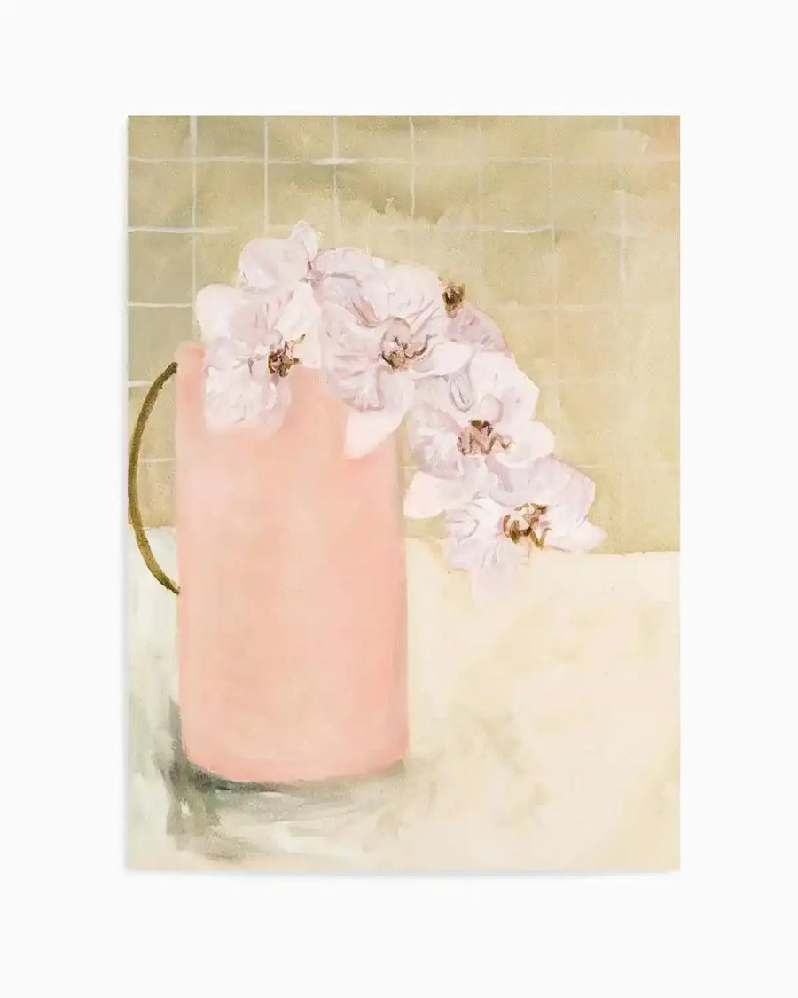 Blush Vase by Natalie Jane Art Print from Olive et Oriel where you can shop wallpaper and artworks online