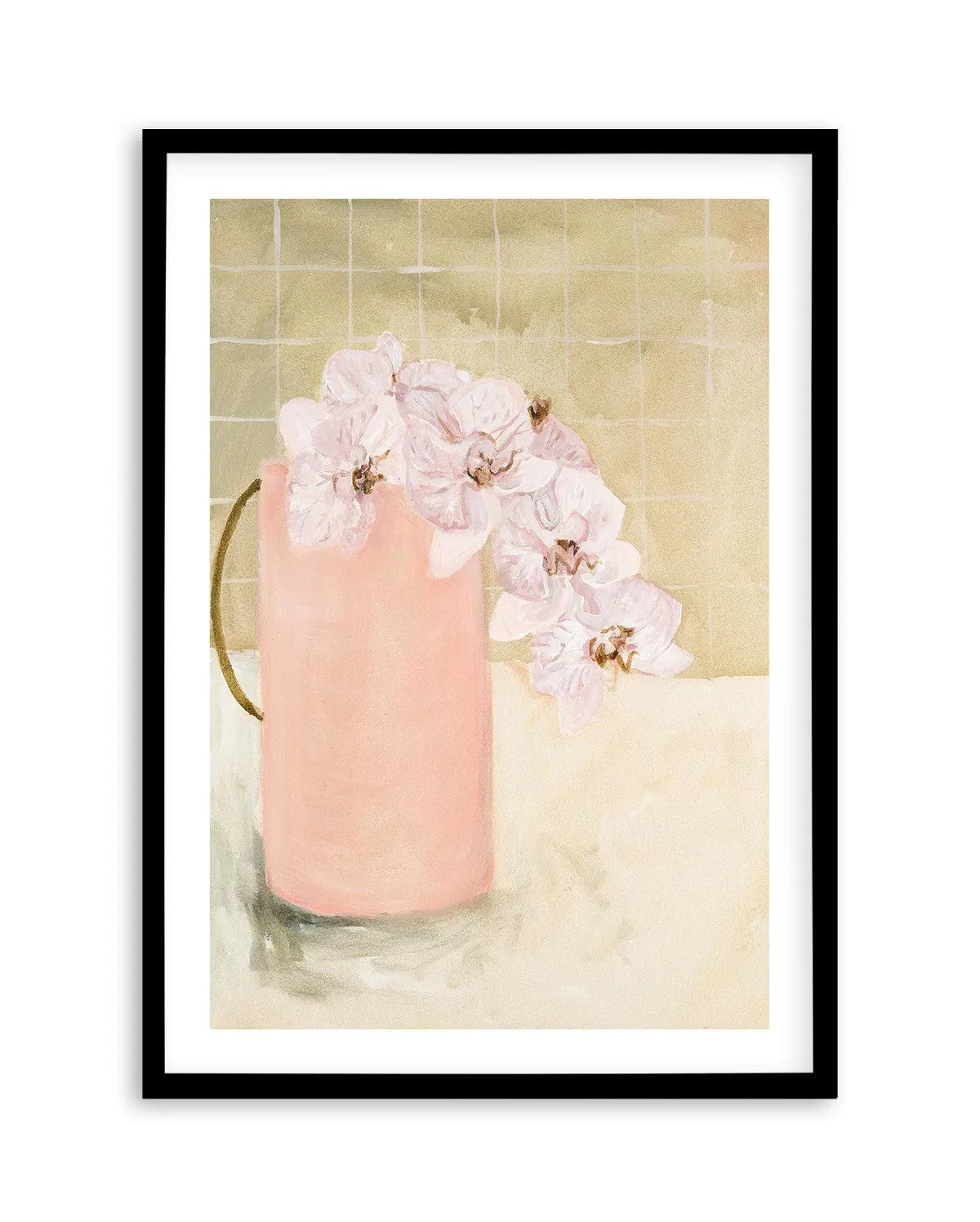 Blush Vase by Natalie Jane Art Print from Olive et Oriel where you can shop wallpaper and artworks online