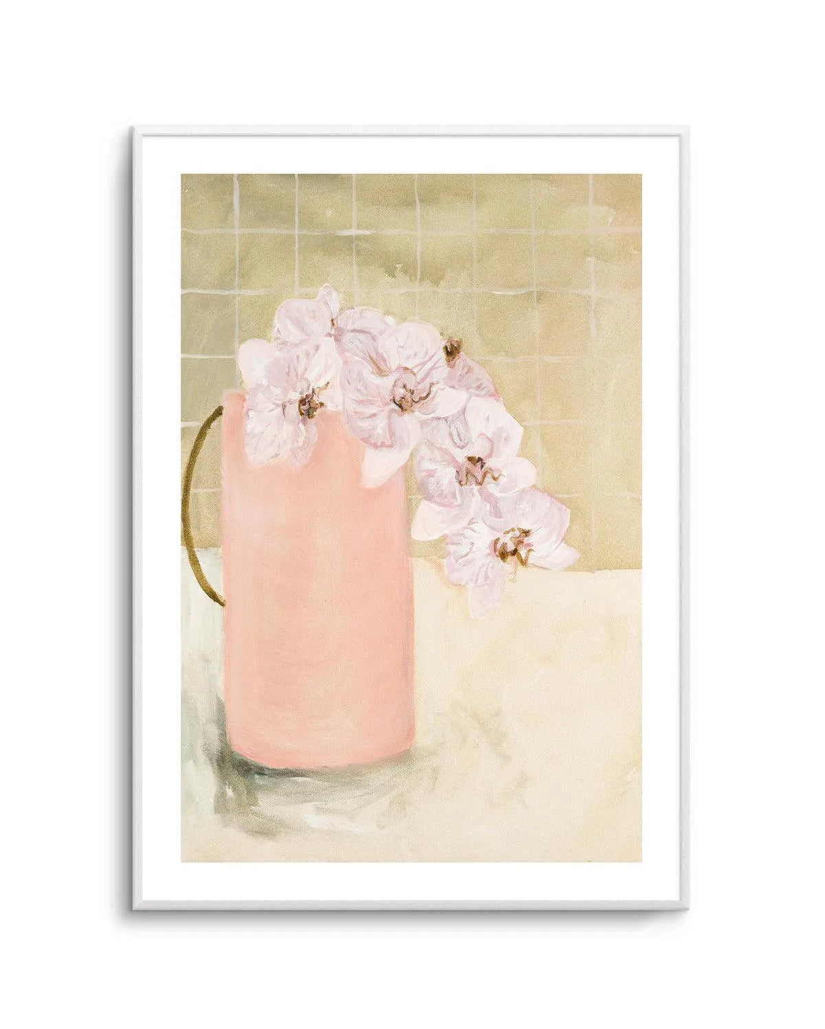 Blush Vase by Natalie Jane Art Print from Olive et Oriel where you can shop wallpaper and artworks online