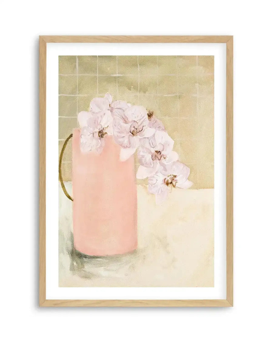 Blush Vase by Natalie Jane Art Print from Olive et Oriel where you can shop wallpaper and artworks online