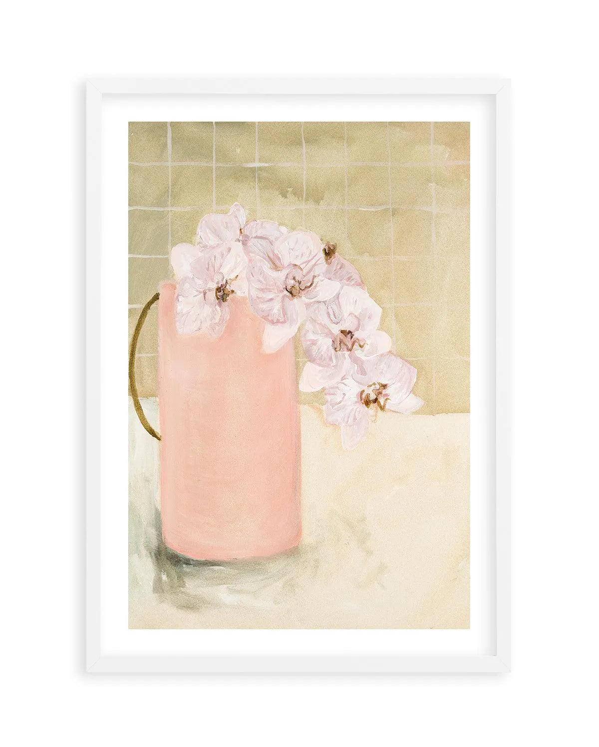 Blush Vase by Natalie Jane Art Print from Olive et Oriel where you can shop wallpaper and artworks online