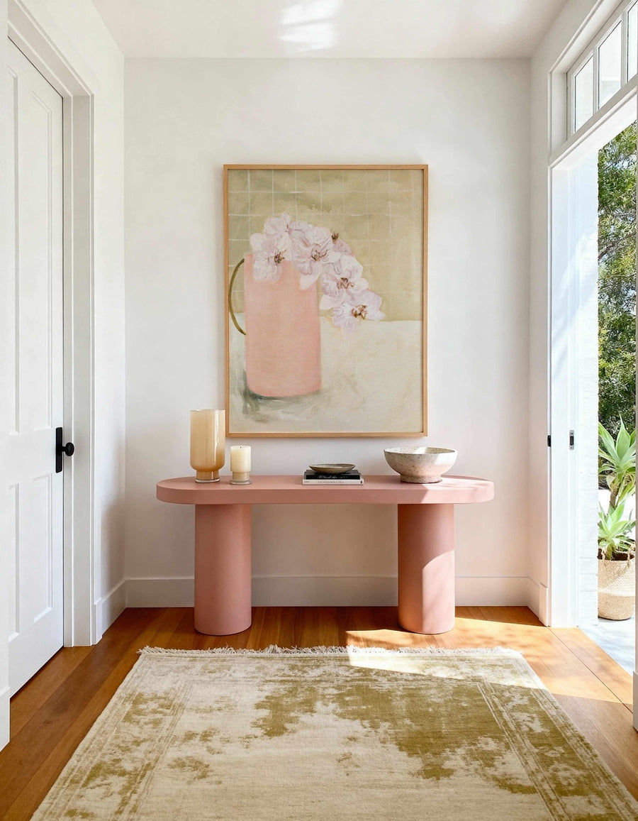 Blush Vase by Natalie Jane Art Print from Olive et Oriel where you can shop wallpaper and artworks online