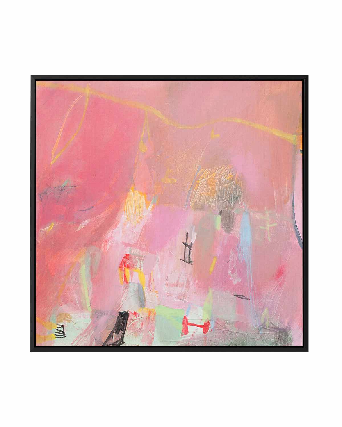 Blushed by Antonia Tzenova | Framed Canvas Art Print