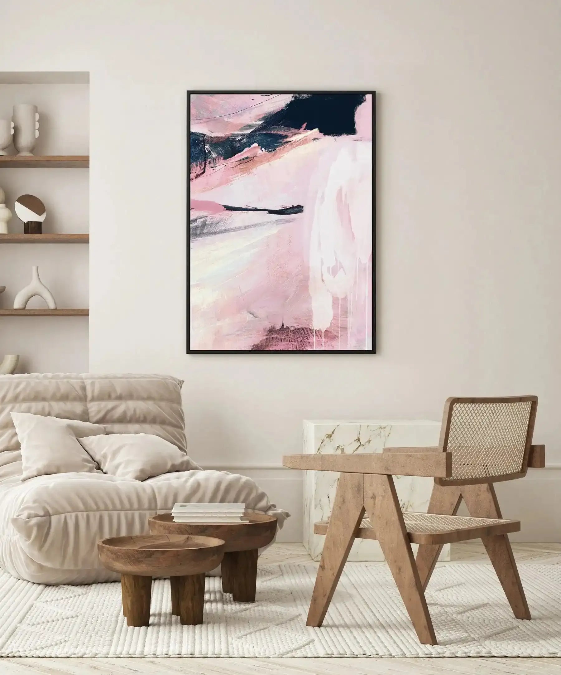 Blushed by Dan Hobday | Framed Canvas-CANVAS-You can shop wall art online with Olive et Oriel for everything from abstract art to fun kids wall art. Our beautiful modern art prints and canvas art are available from large canvas prints to wall art paintings and our proudly Australian artwork collection offers only the highest quality framed large wall art and canvas art Australia - You can buy fashion photography prints or Hampton print posters and paintings on canvas from Olive et Oriel and have