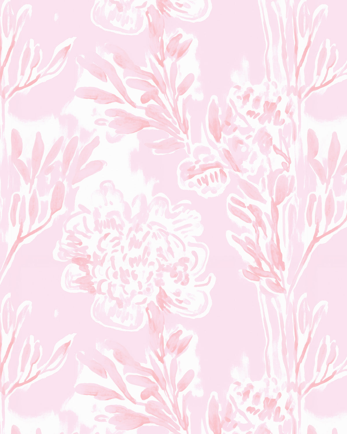 Blushed Pink Botanica Wallpaper from Olive et Oriel where you can shop wallpaper and artworks online