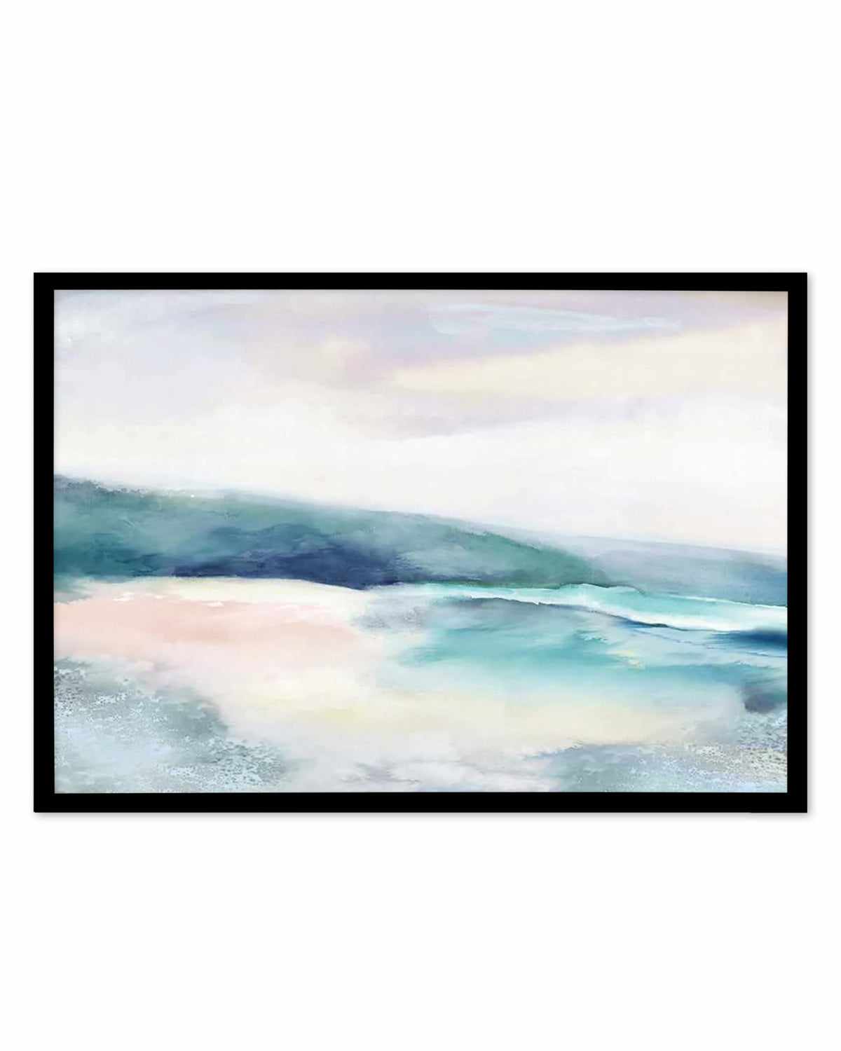 Blushing Blue Landscape Art Print