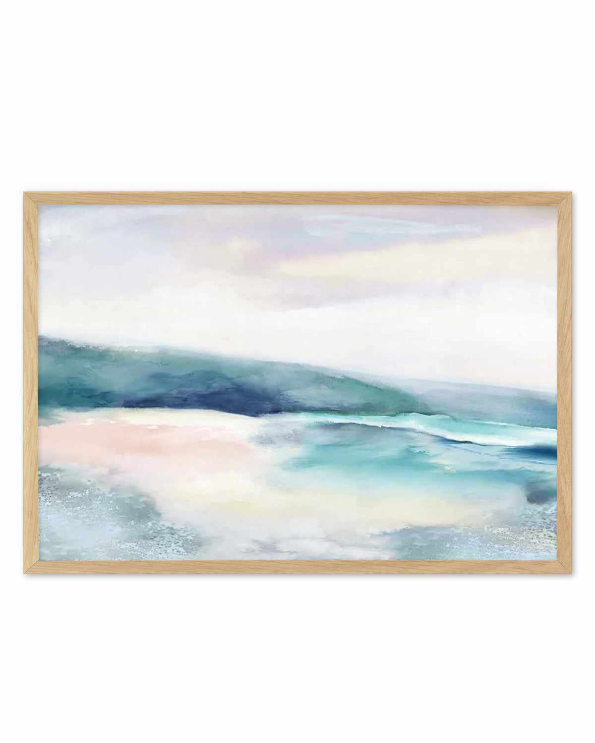 Blushing Blue Landscape Art Print