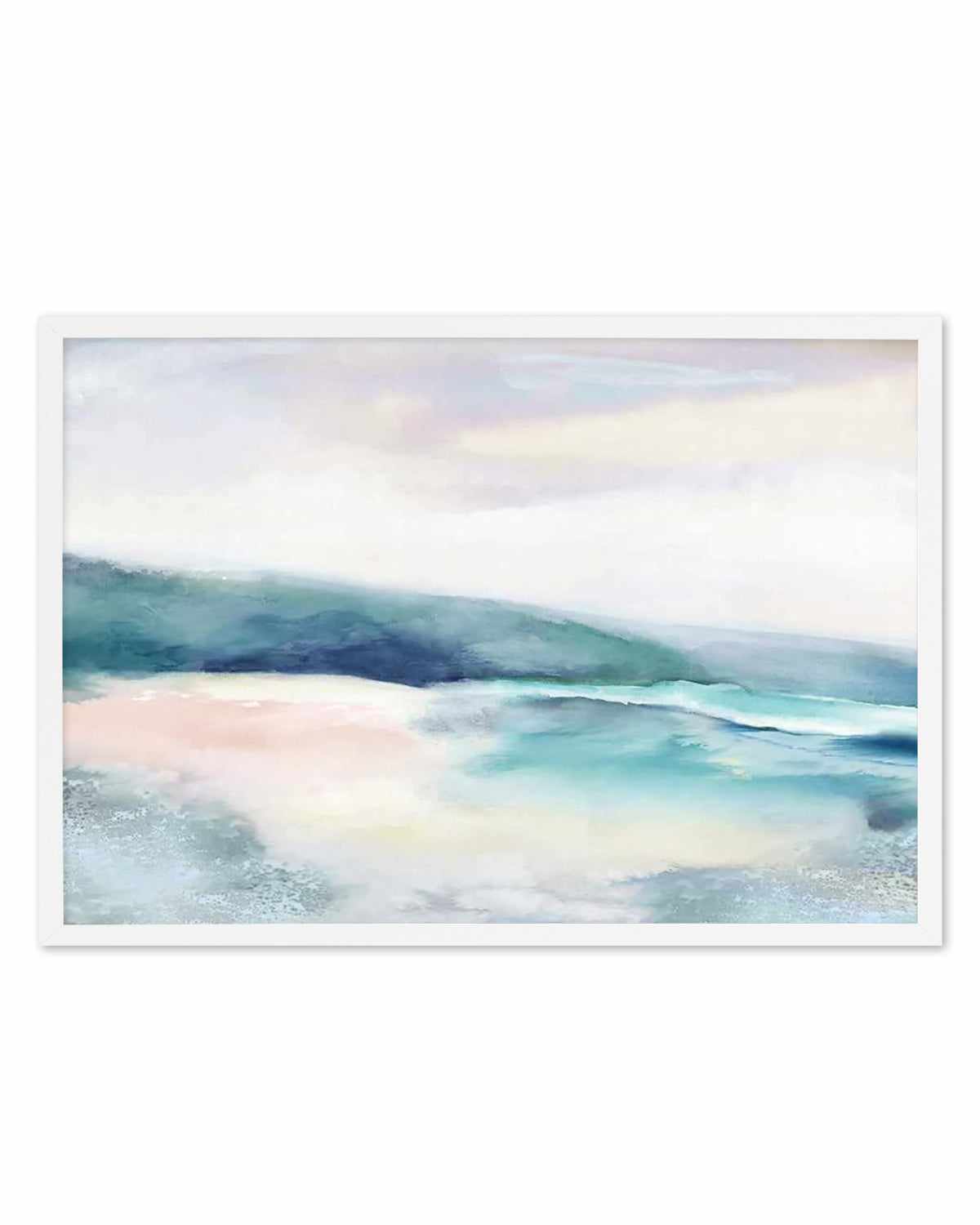 Blushing Blue Landscape Art Print