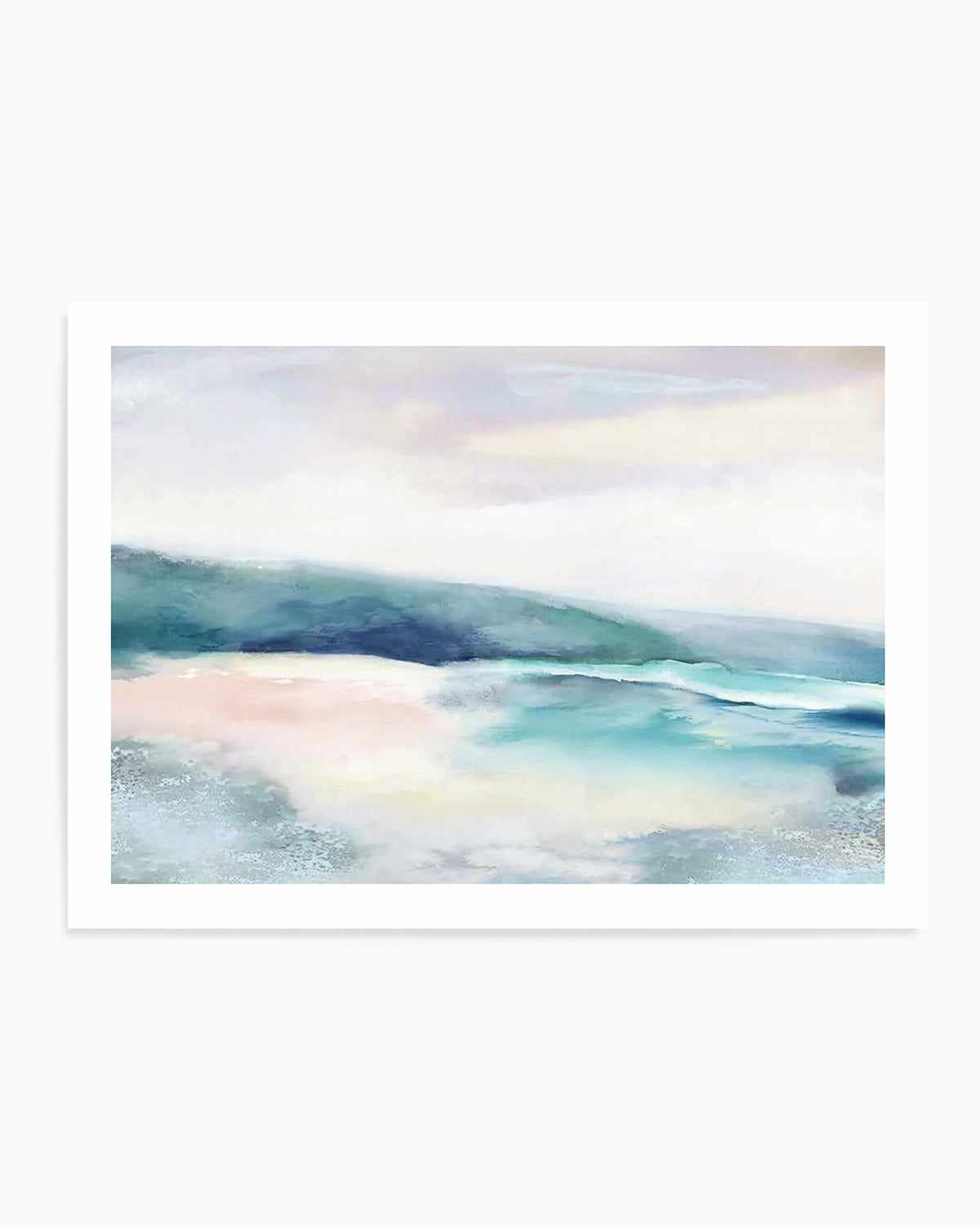 Blushing Blue Landscape Art Print