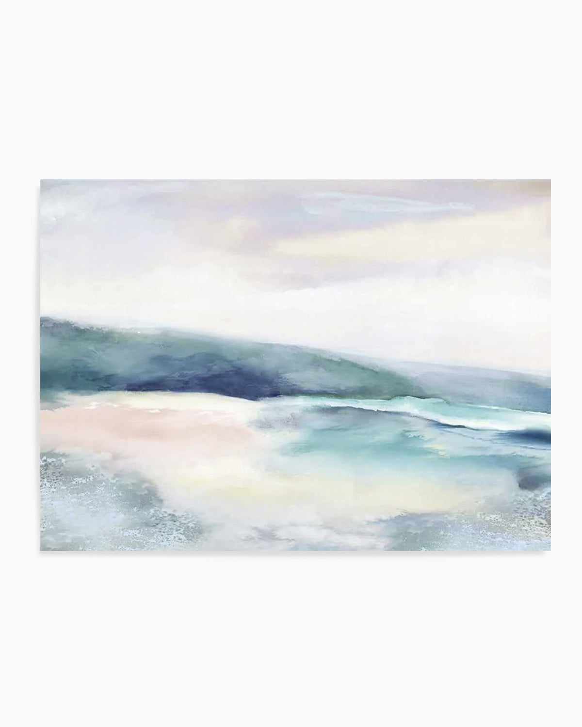 Blushing Blue Landscape Art Print