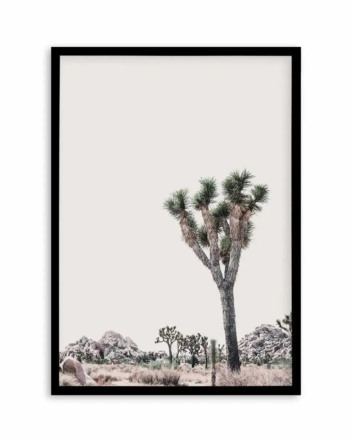 Blushing Joshua Tree II Art Print from Olive et Oriel where you can shop wallpaper and artworks online