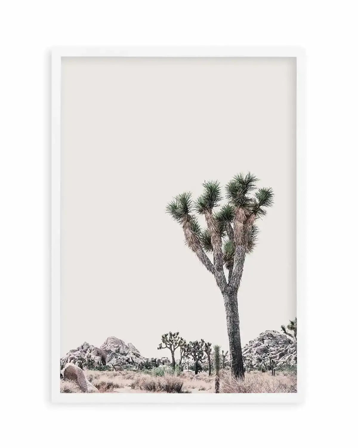 Blushing Joshua Tree II Art Print from Olive et Oriel where you can shop wallpaper and artworks online