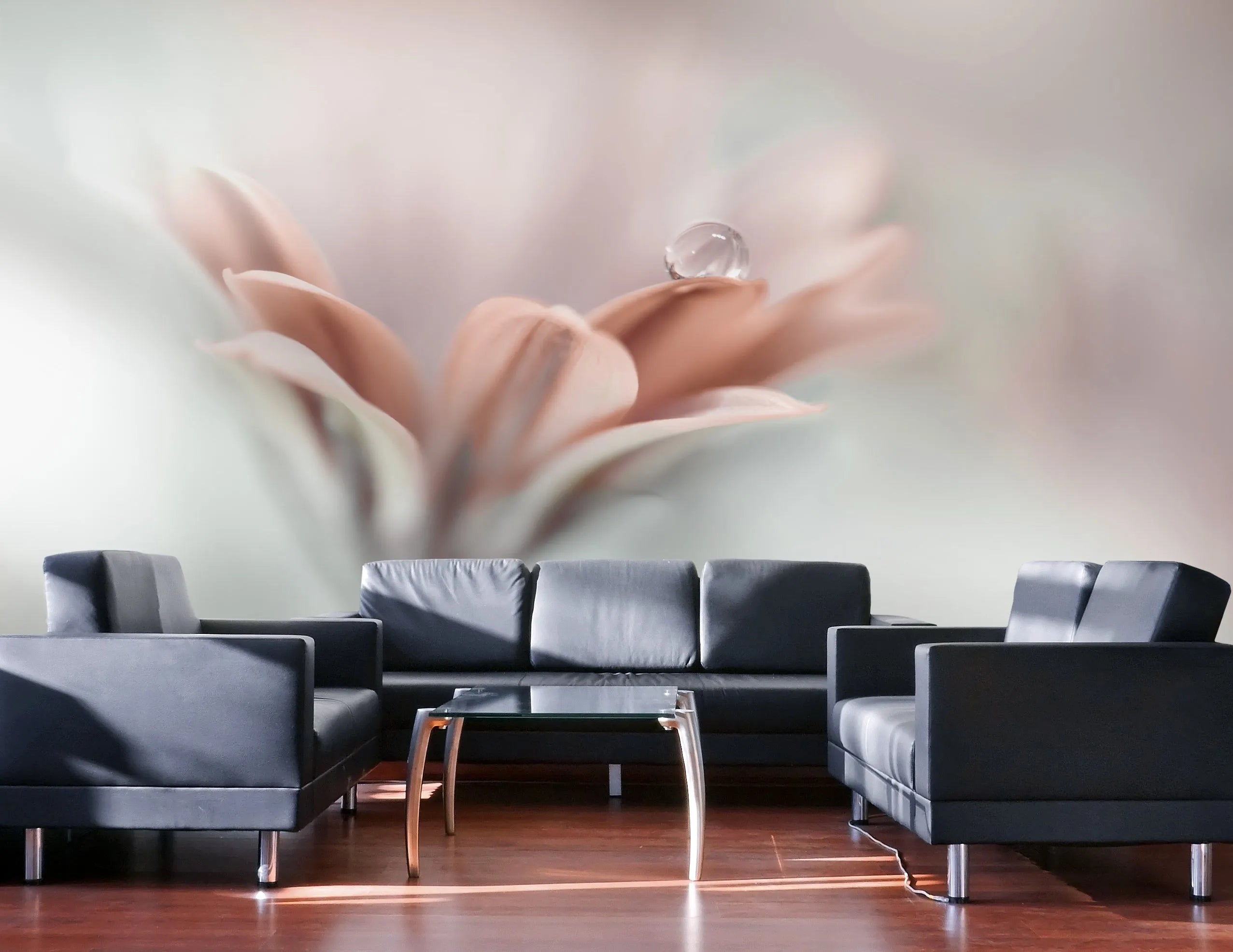 Blushing Bloom Photo Mural Wallpaper from Olive et Oriel where you can shop wallpaper and artworks online