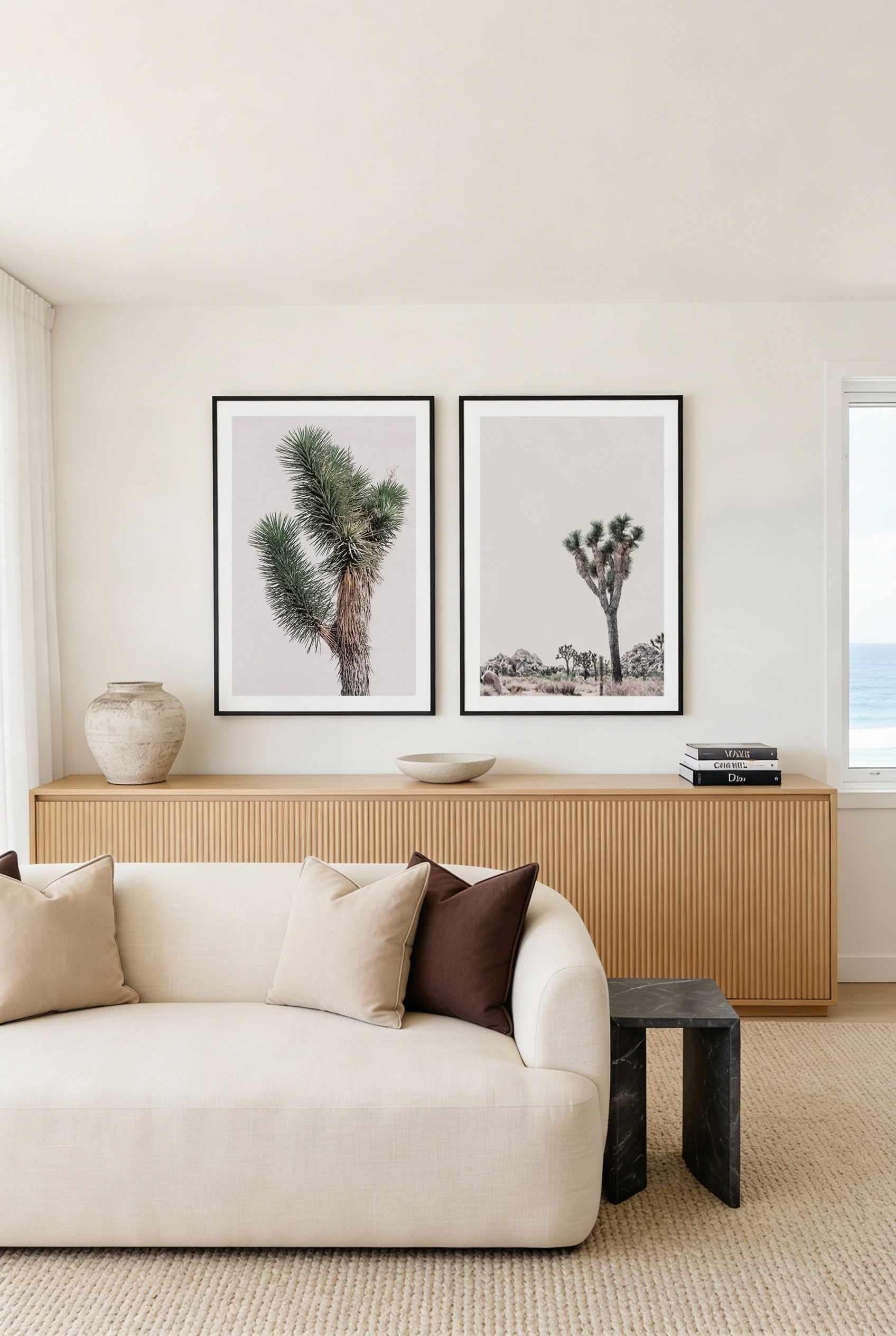 Blushing Joshua Tree I & II Art Print Set of 2 | Matching Wall Art from Olive et Oriel where you can shop wallpaper and artworks online