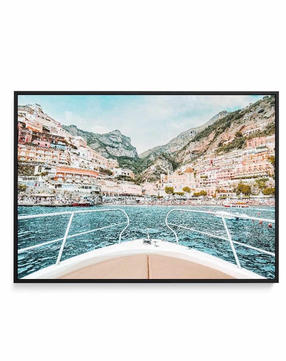 Boat Life, Positano | Framed Canvas Art Print