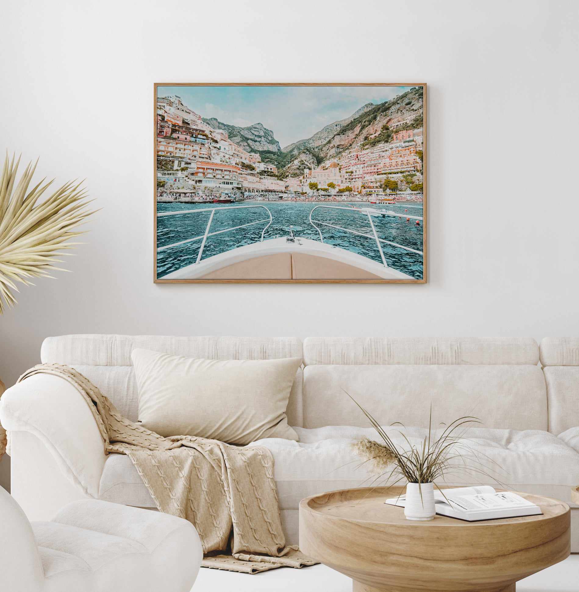 Boat Life, Positano | Framed Canvas Art Print