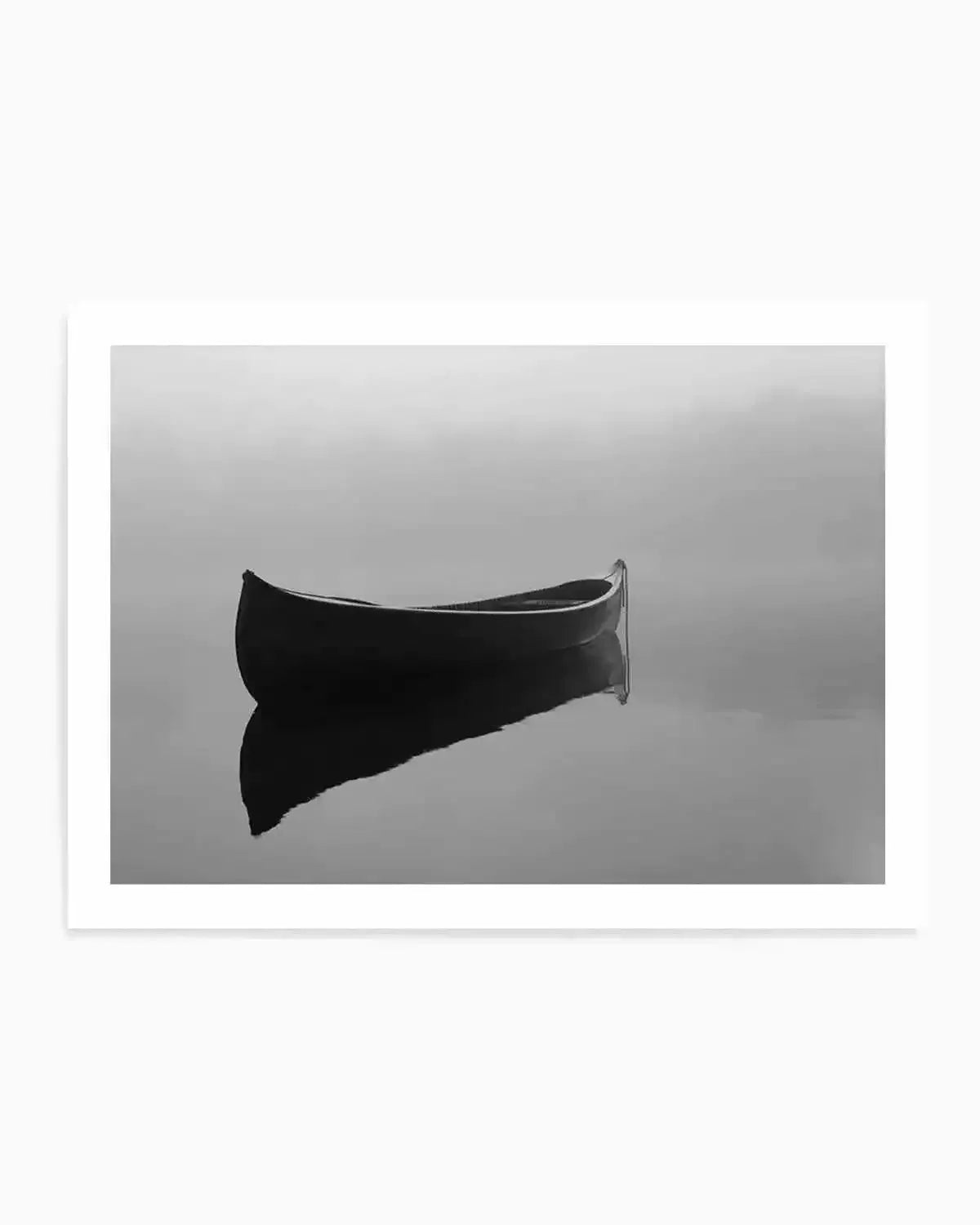 Boat On The Lake Art Print from Olive et Oriel where you can shop wallpaper and artworks online