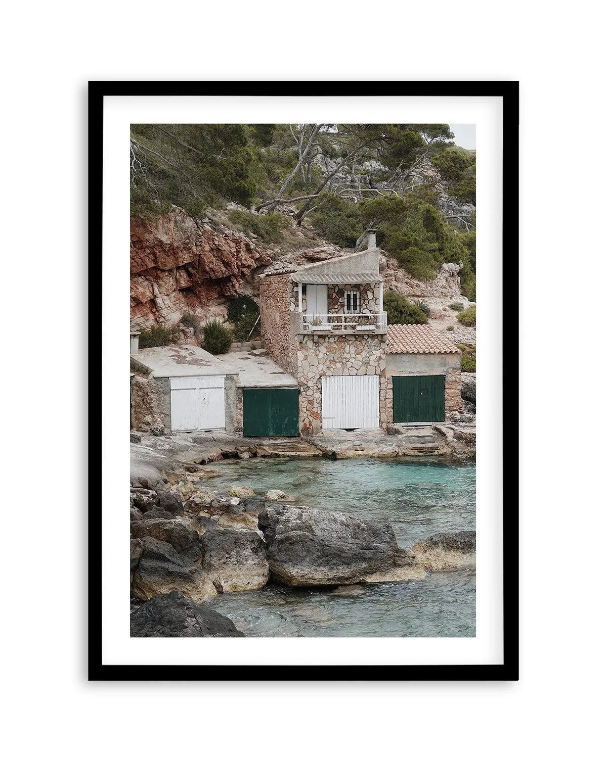Boathouses by Renee Rae Art Print from Olive et Oriel where you can shop wallpaper and artworks online
