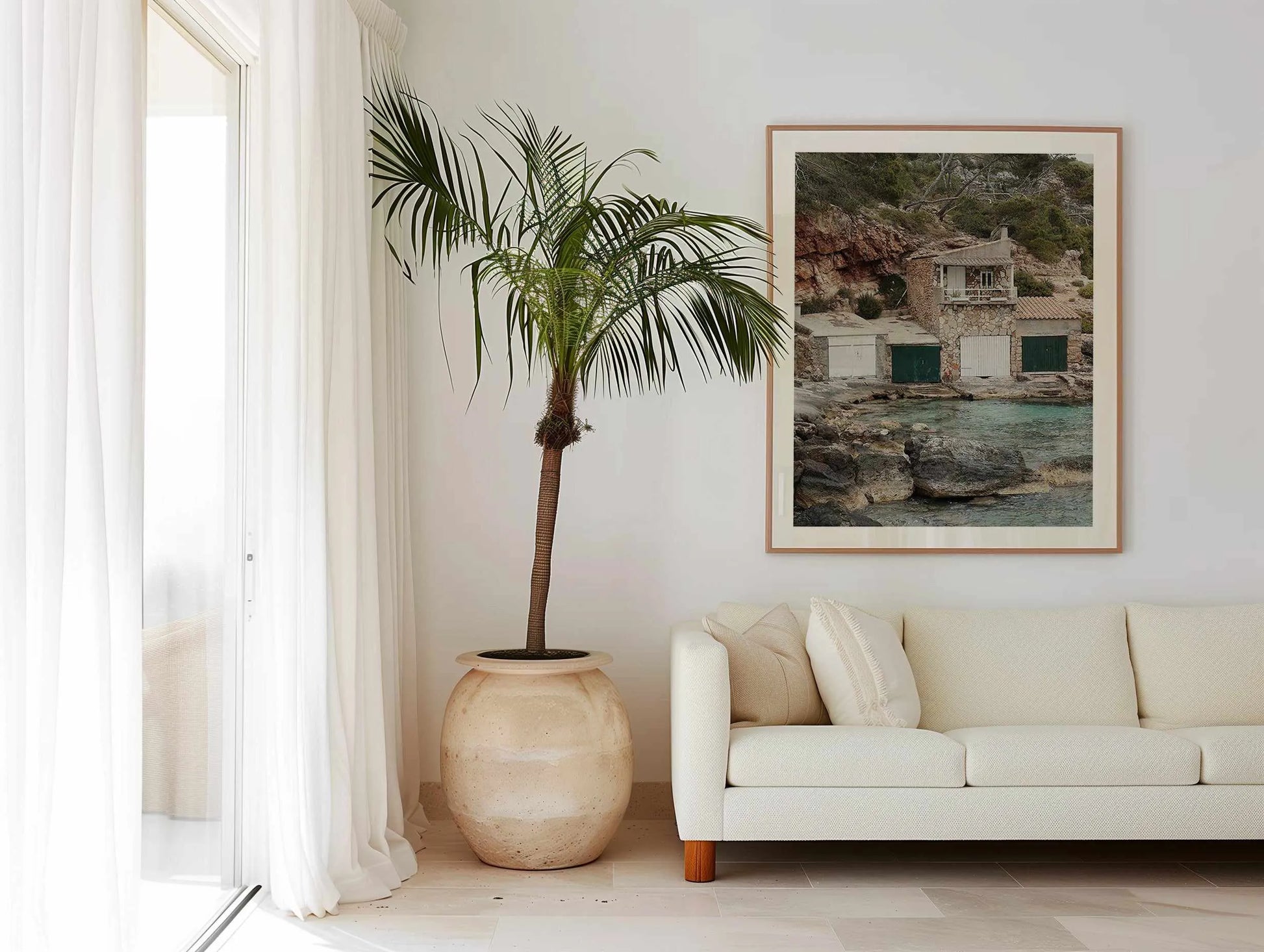 Boathouses by Renee Rae Art Print from Olive et Oriel where you can shop wallpaper and artworks online