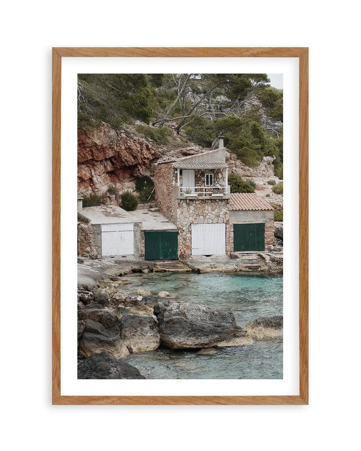 Boathouses by Renee Rae Art Print from Olive et Oriel where you can shop wallpaper and artworks online