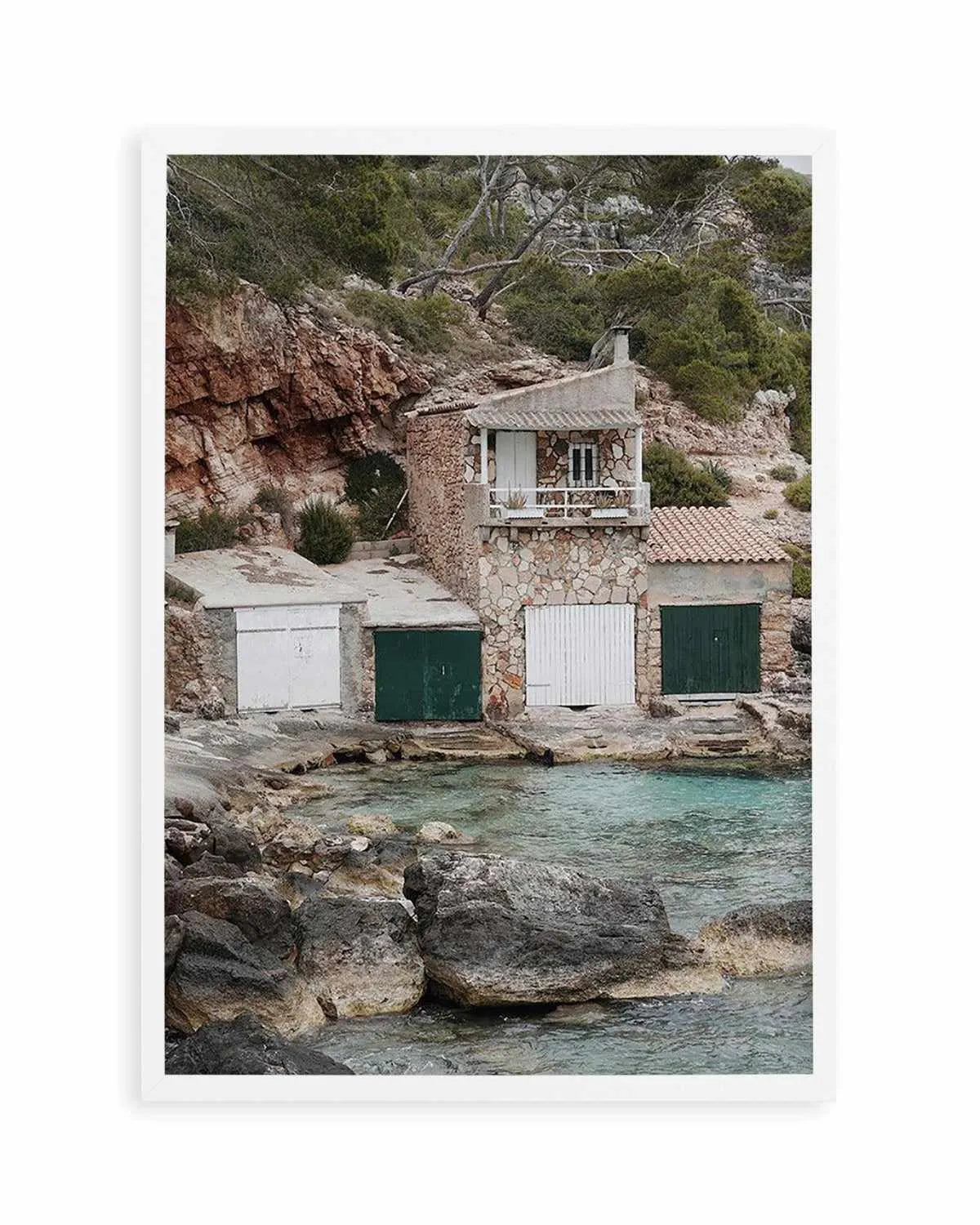 Boathouses by Renee Rae Art Print from Olive et Oriel where you can shop wallpaper and artworks online