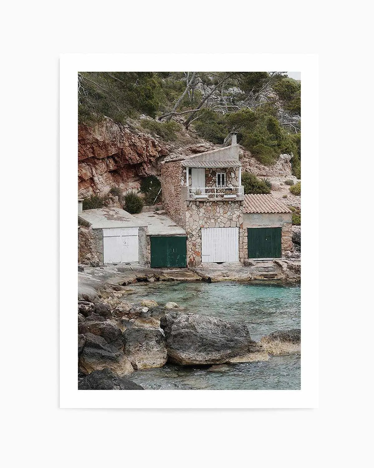 Boathouses by Renee Rae Art Print from Olive et Oriel where you can shop wallpaper and artworks online