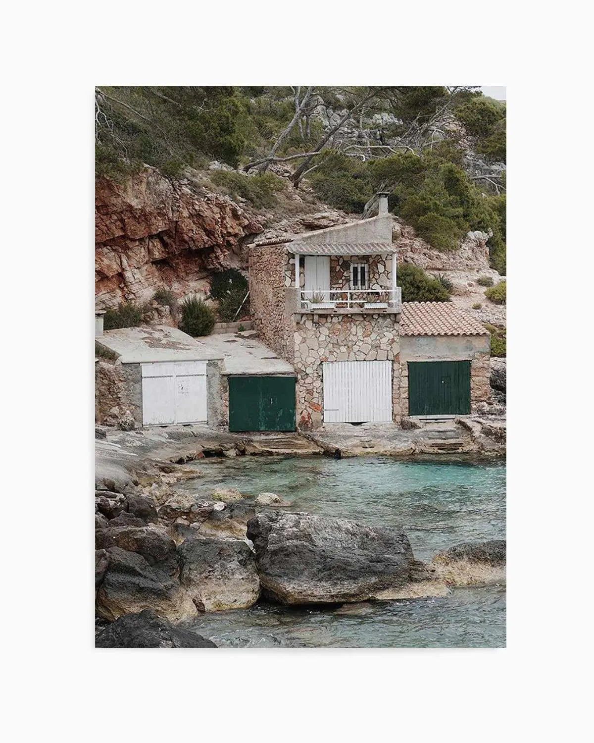 Boathouses by Renee Rae Art Print from Olive et Oriel where you can shop wallpaper and artworks online