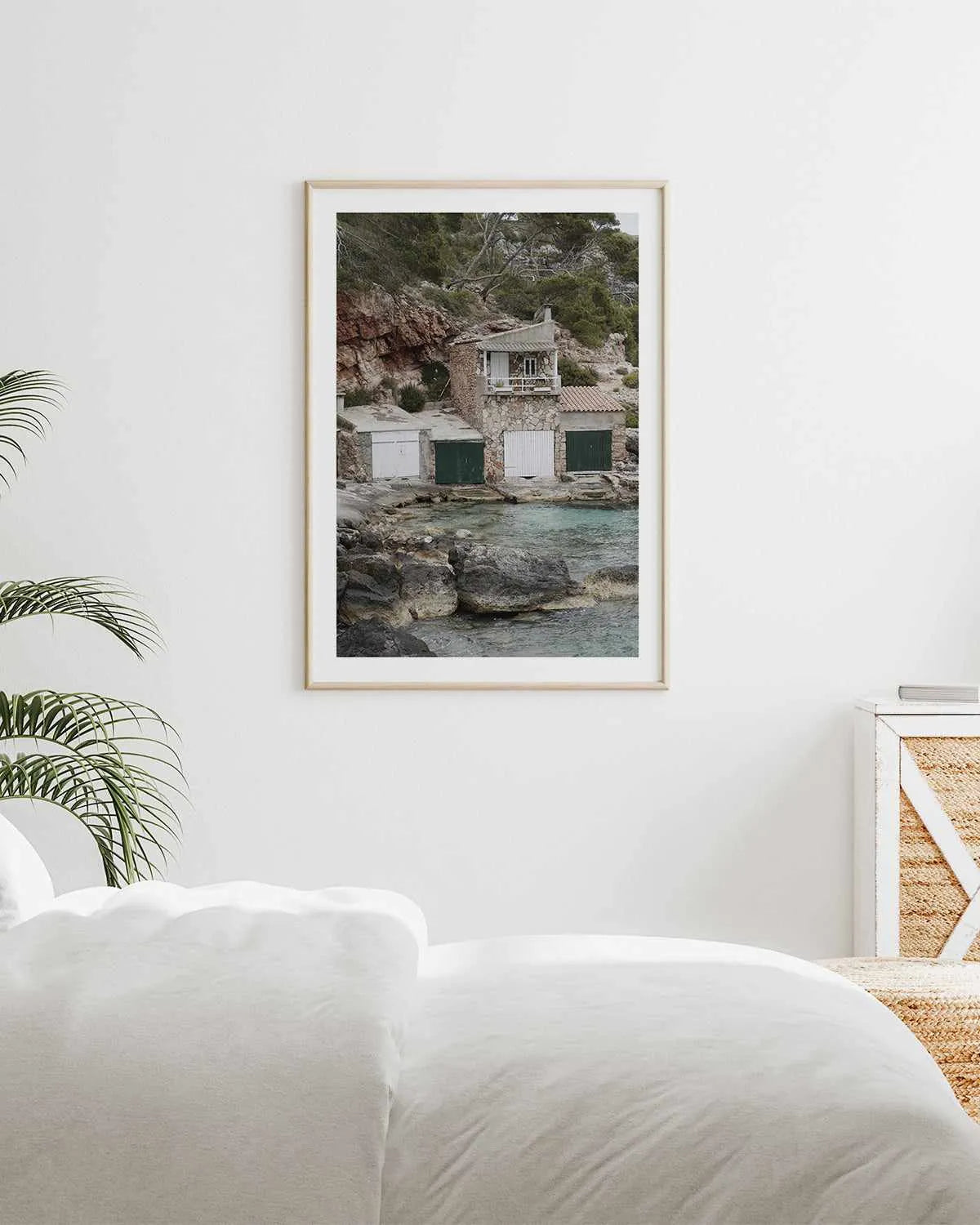 Boathouses by Renee Rae Art Print from Olive et Oriel where you can shop wallpaper and artworks online