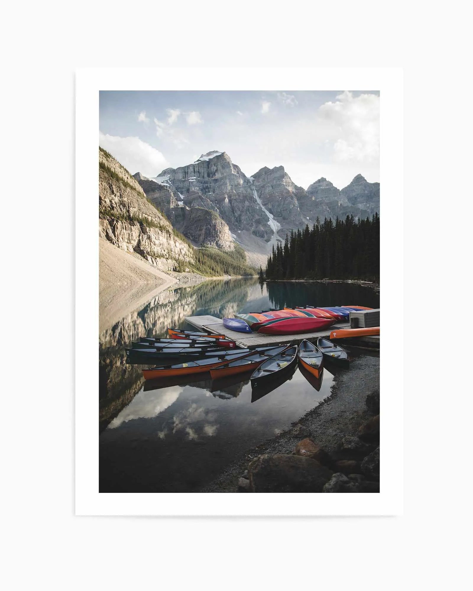 Boating in Banff by Kalen X | Art Print from Olive et Oriel where you can shop wallpaper and artworks online