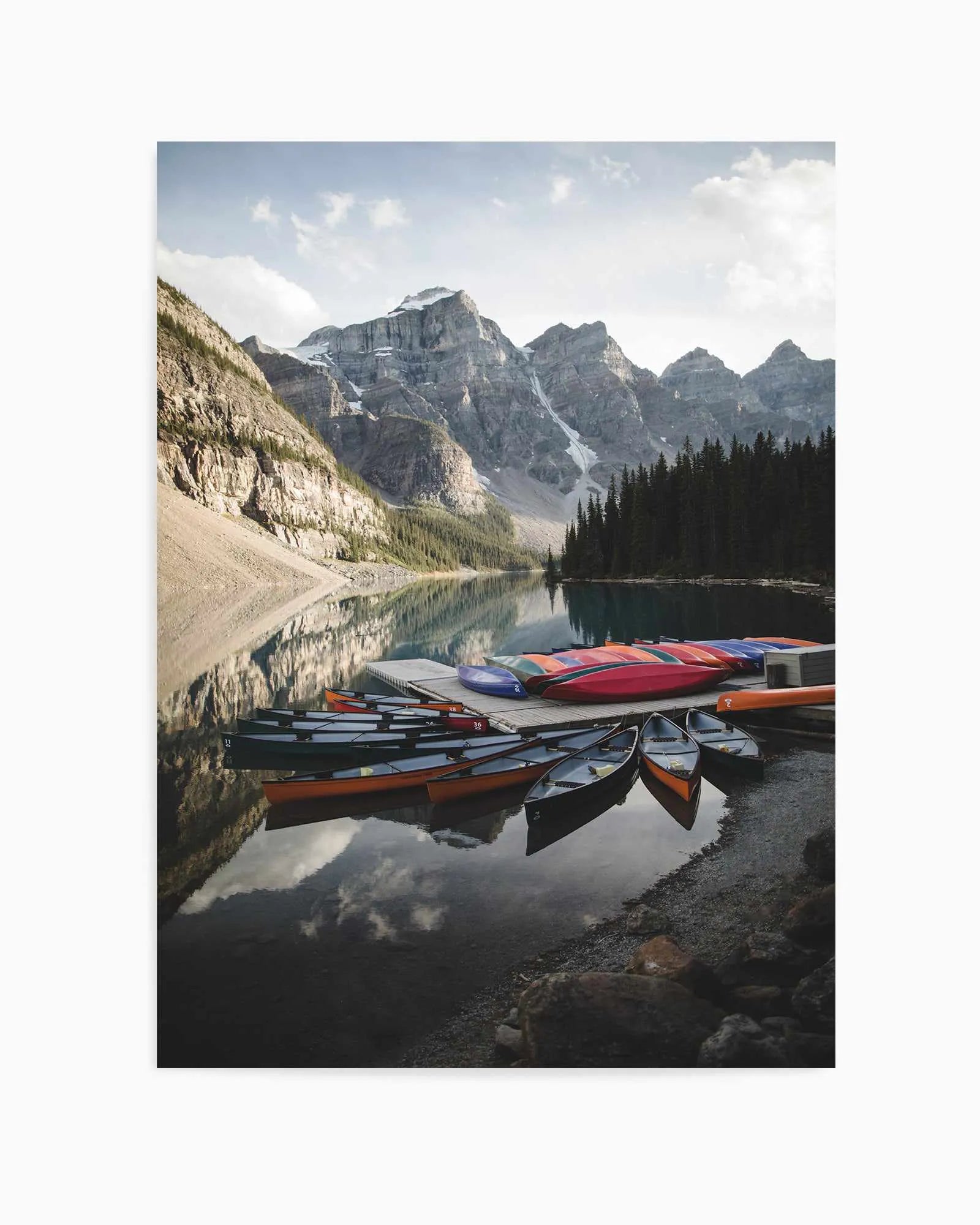 Boating in Banff by Kalen X | Art Print from Olive et Oriel where you can shop wallpaper and artworks online