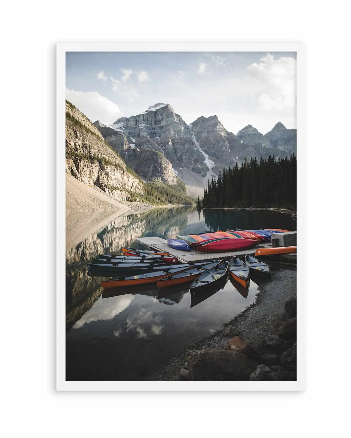 Boating in Banff by Kalen X | Art Print from Olive et Oriel where you can shop wallpaper and artworks online