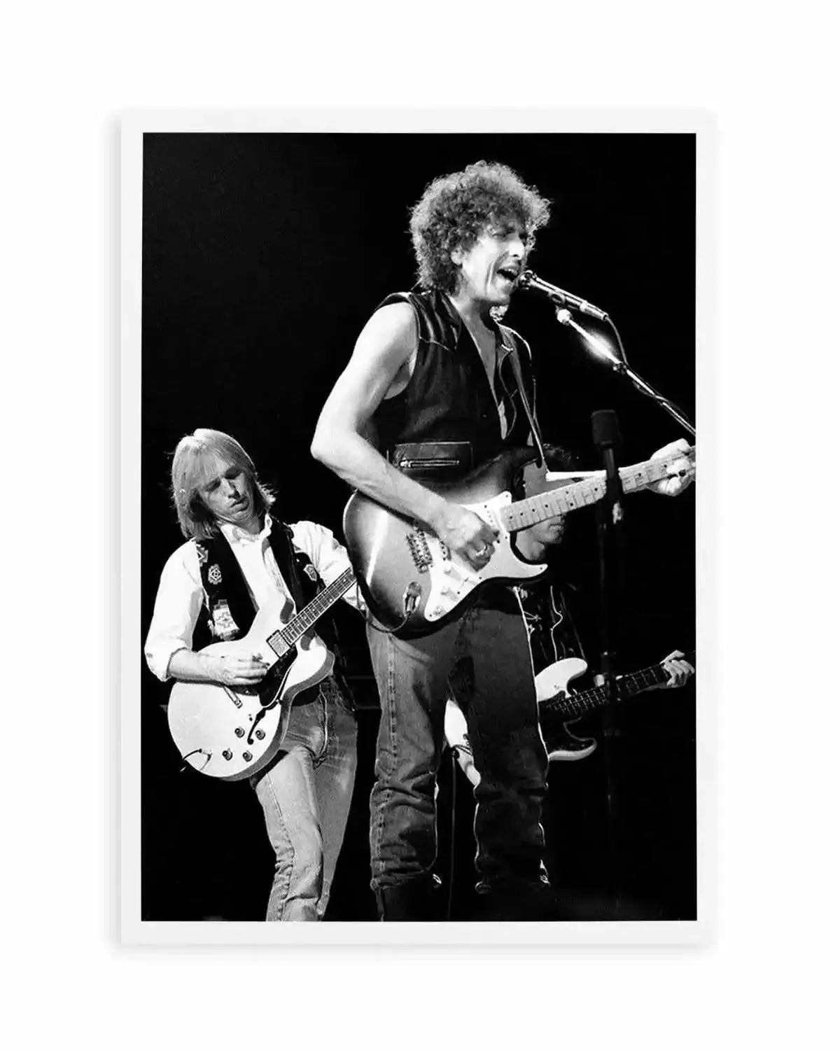 Bob Dylan & Tom Petty | Tony Mott Collection Art Print from Olive et Oriel where you can shop wallpaper and artworks online