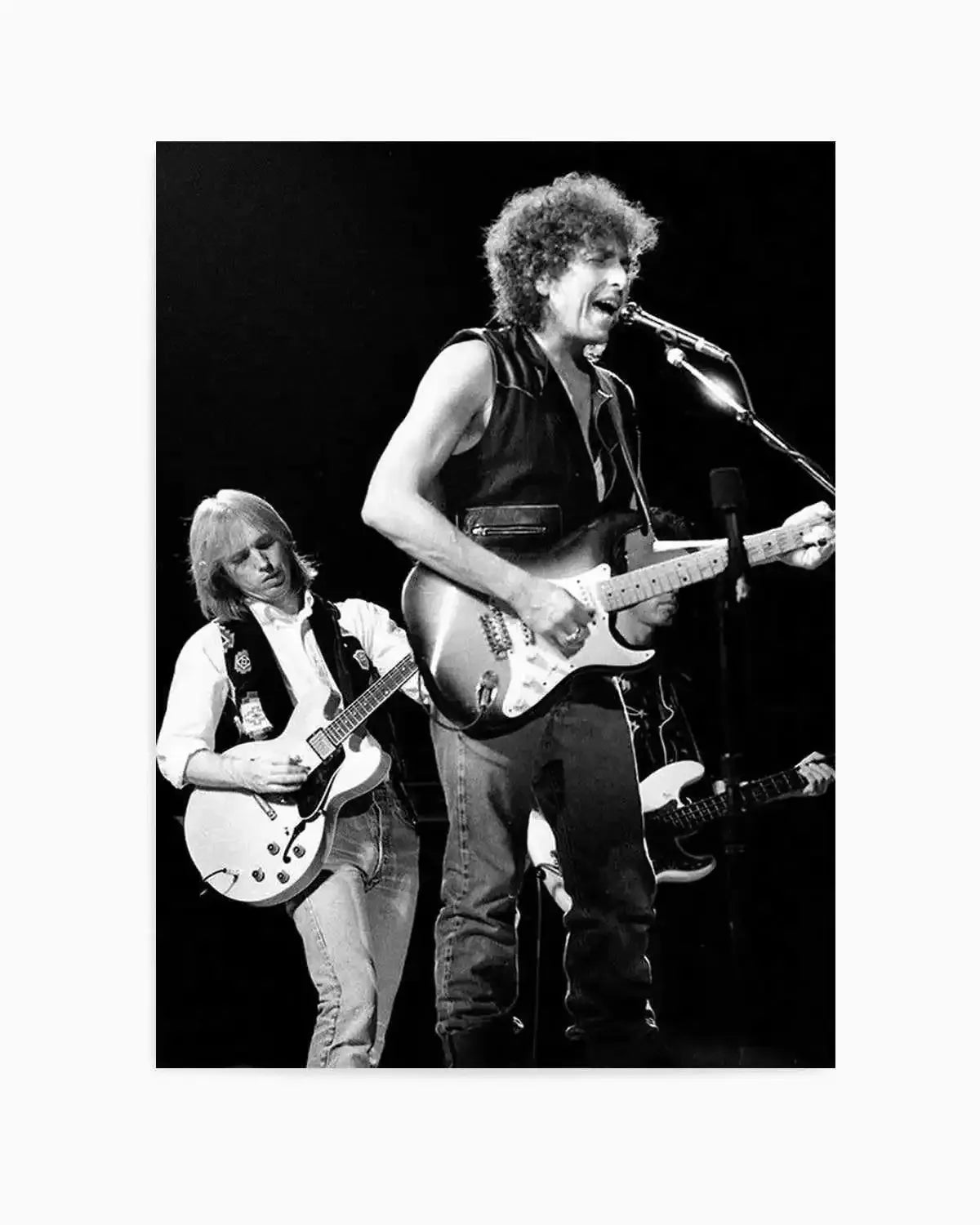 Bob Dylan & Tom Petty | Tony Mott Collection Art Print from Olive et Oriel where you can shop wallpaper and artworks online