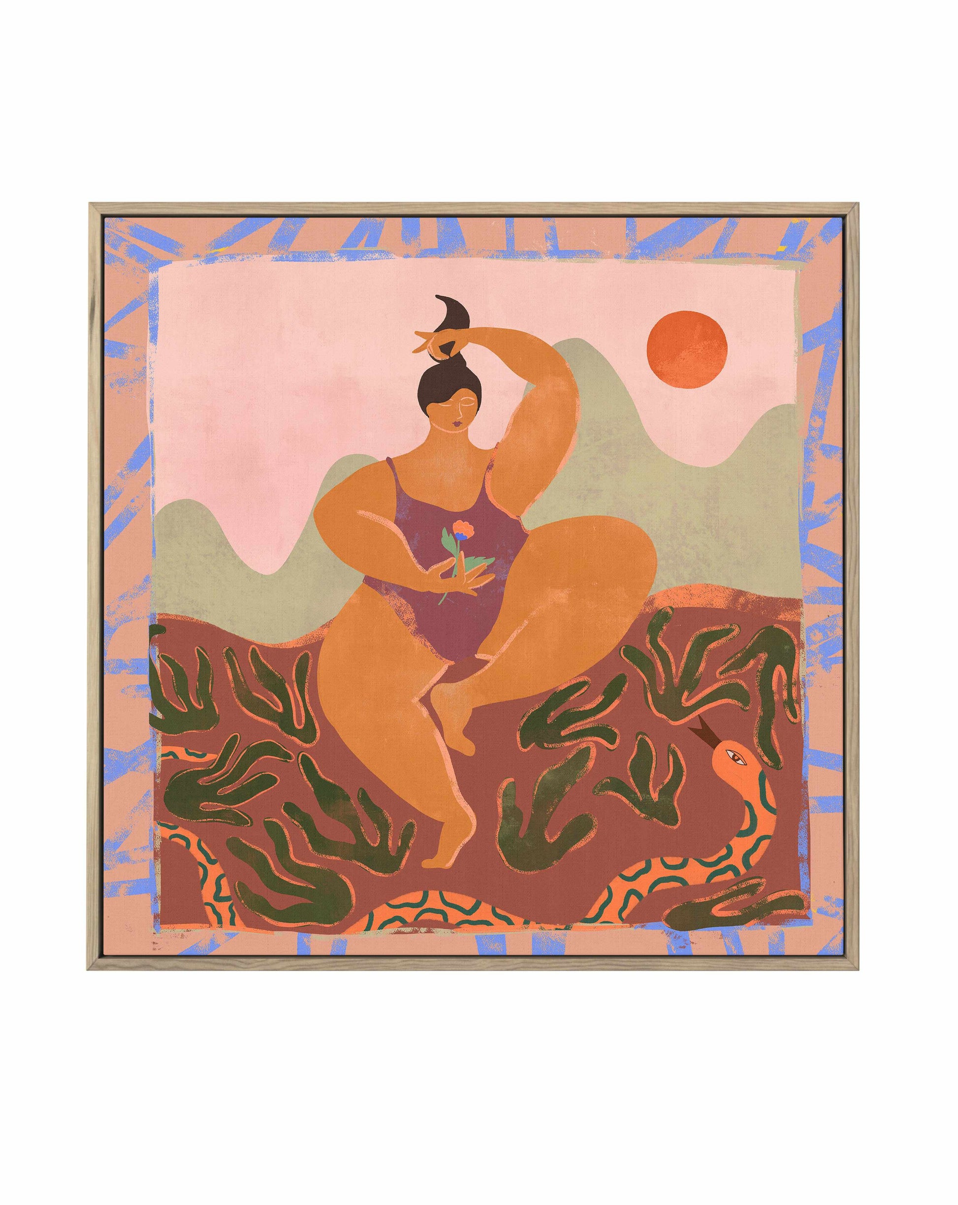 Body by Arty Guava | Framed Canvas Art Print from Olive et Oriel where you can shop wallpaper and artworks online