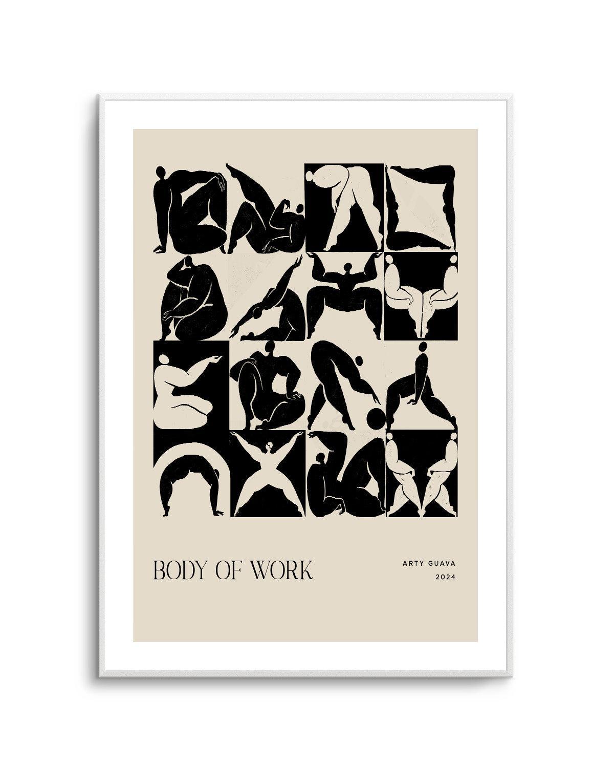 Body Of Work (Black) by Arty Guava | Art Print from Olive et Oriel where you can shop wallpaper and artworks online