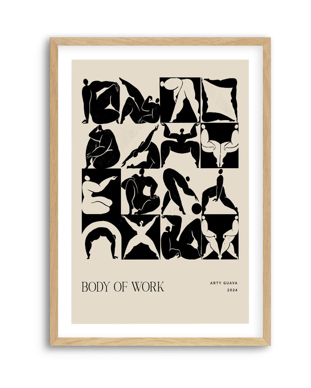 Body Of Work (Black) by Arty Guava | Art Print from Olive et Oriel where you can shop wallpaper and artworks online
