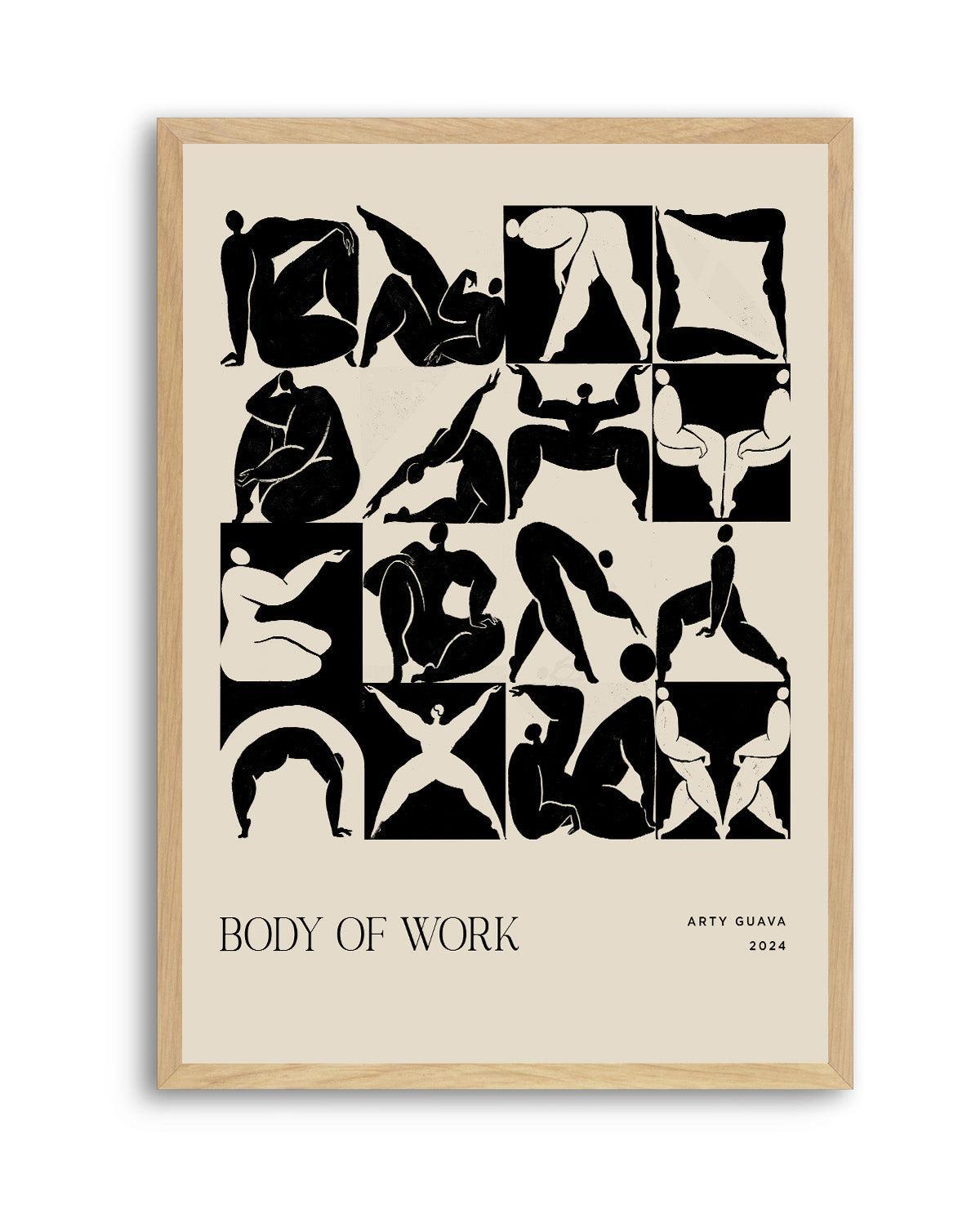 Body Of Work (Black) by Arty Guava | Art Print from Olive et Oriel where you can shop wallpaper and artworks online